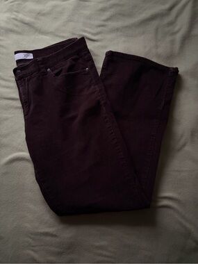 vintage brown corduroy bootleg pants